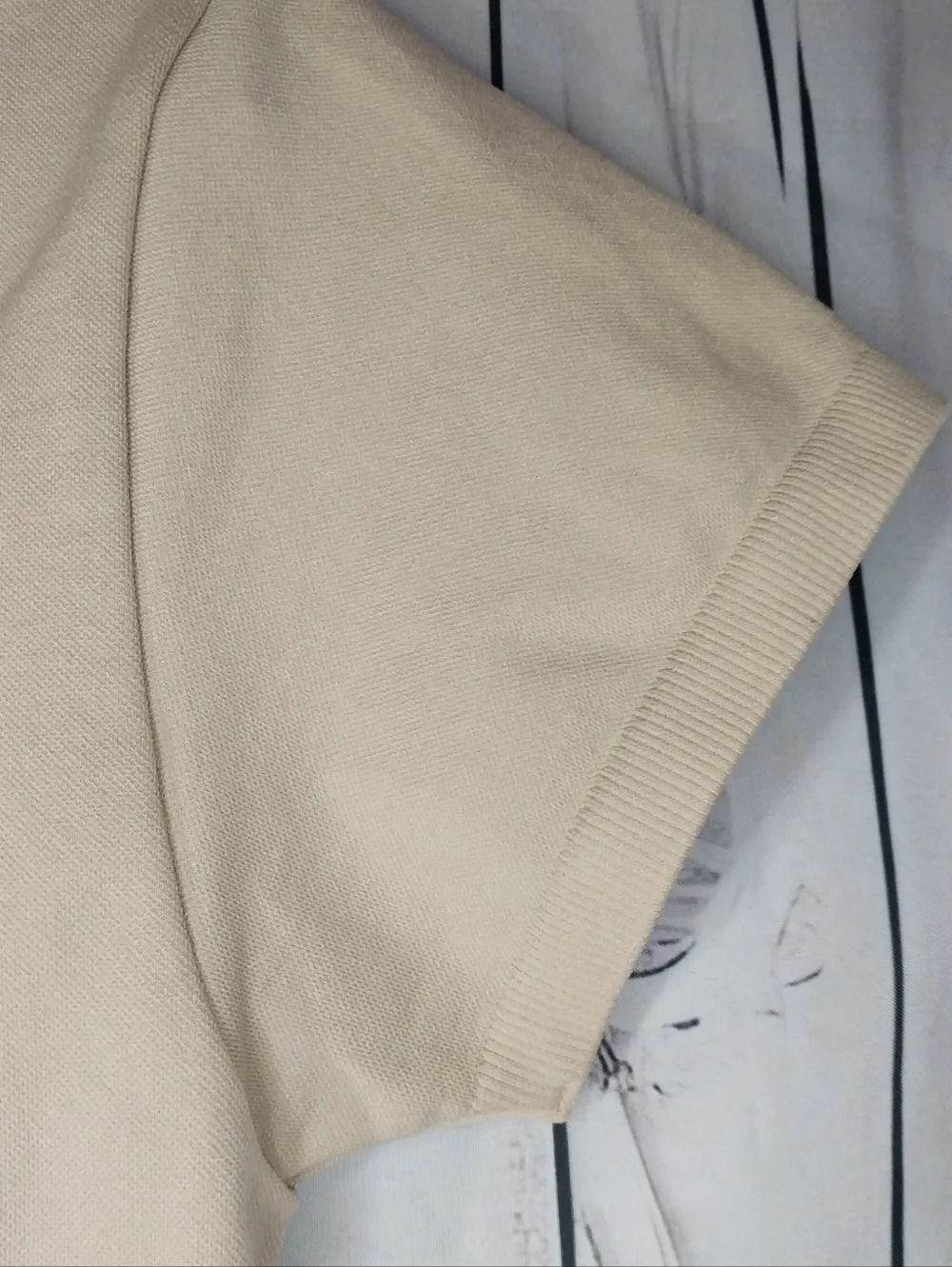 Aerie Offline Sidewalk Seamless Ribbed Cropped Athleisure Short Sleeve Top - Picture 7 of 8